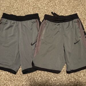 Pair of Youth Nike Elite Gray Athletic Shorts